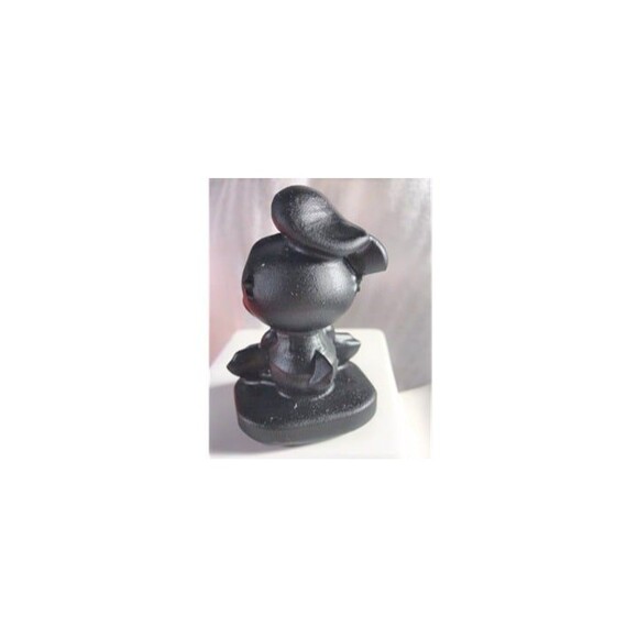 Black Obsidian Baby Donald Duck Carving - Picture 2 of 5